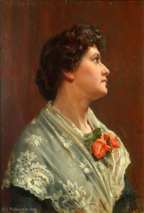 Head Of A Woman — John Bagnold Burgess