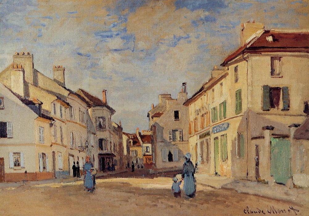The Old Rue De La Chaussee, Argenteuil — Claude Monet