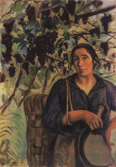 Italian Peasant Woman In A Vineyard — Zinaida Serebriakova