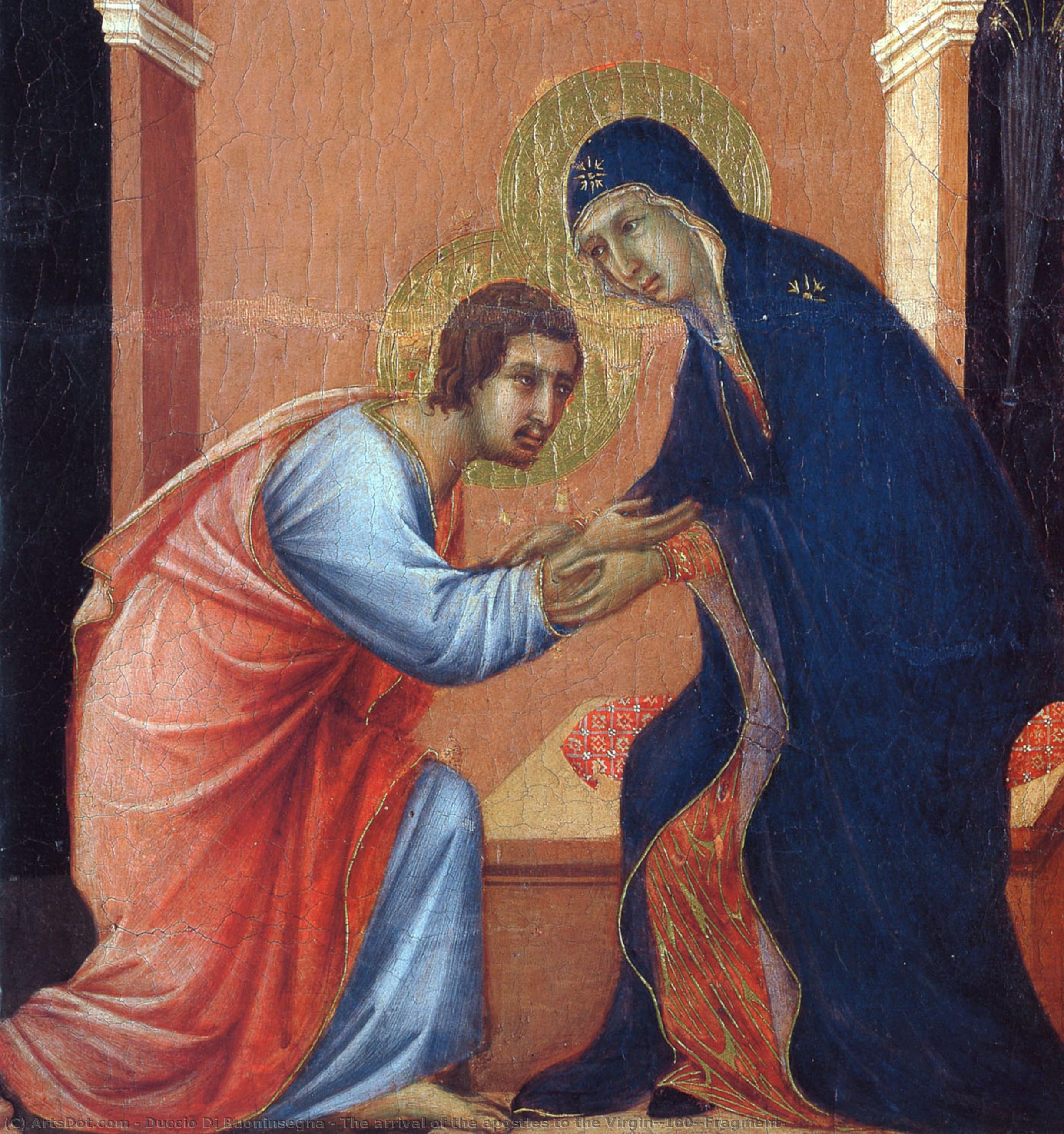Die Ankunft Der Apostel Bei Maria — Duccio Di Buoninsegna