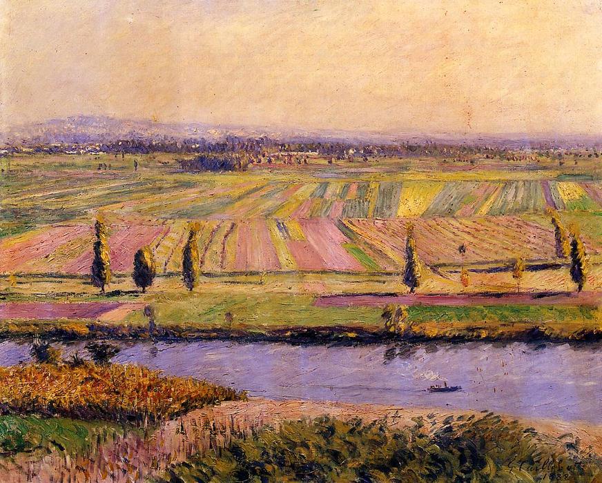 The Gennevilliers Plain, Seen From The Slopes Of Argenteuil — Gustave Caillebotte
