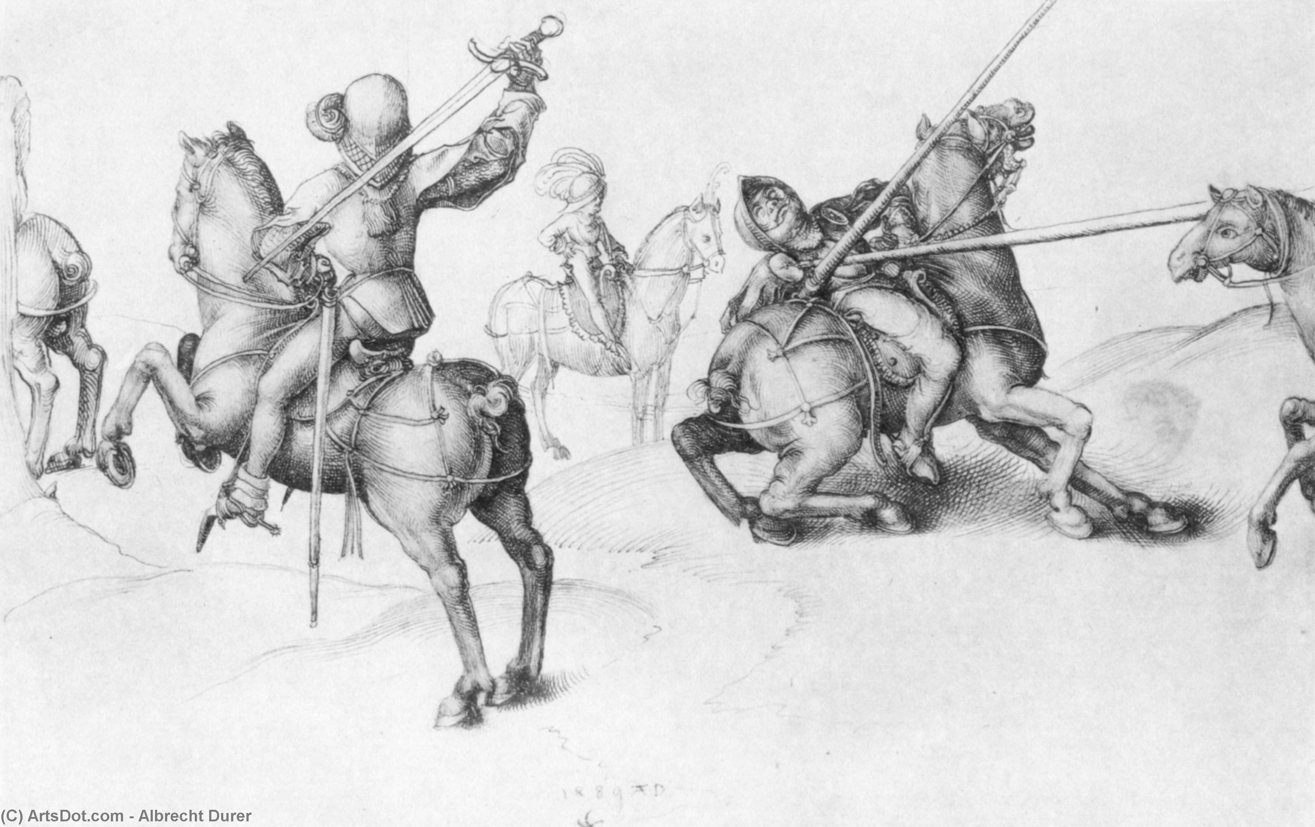 Fencing Reiter — Albrecht Dürer