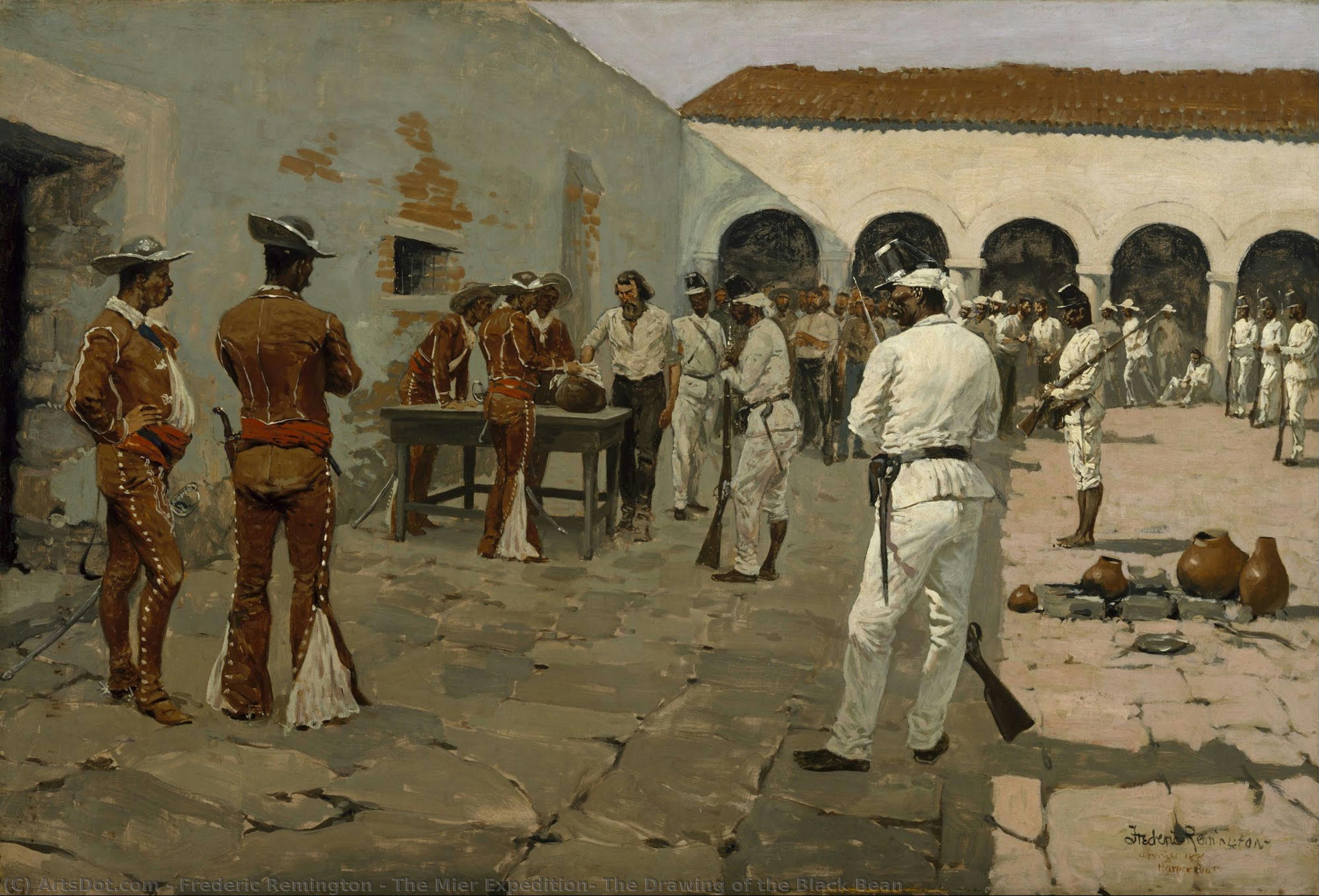 The Mier Expedition: The Drawing Of The Black Bean — Frederic Remington