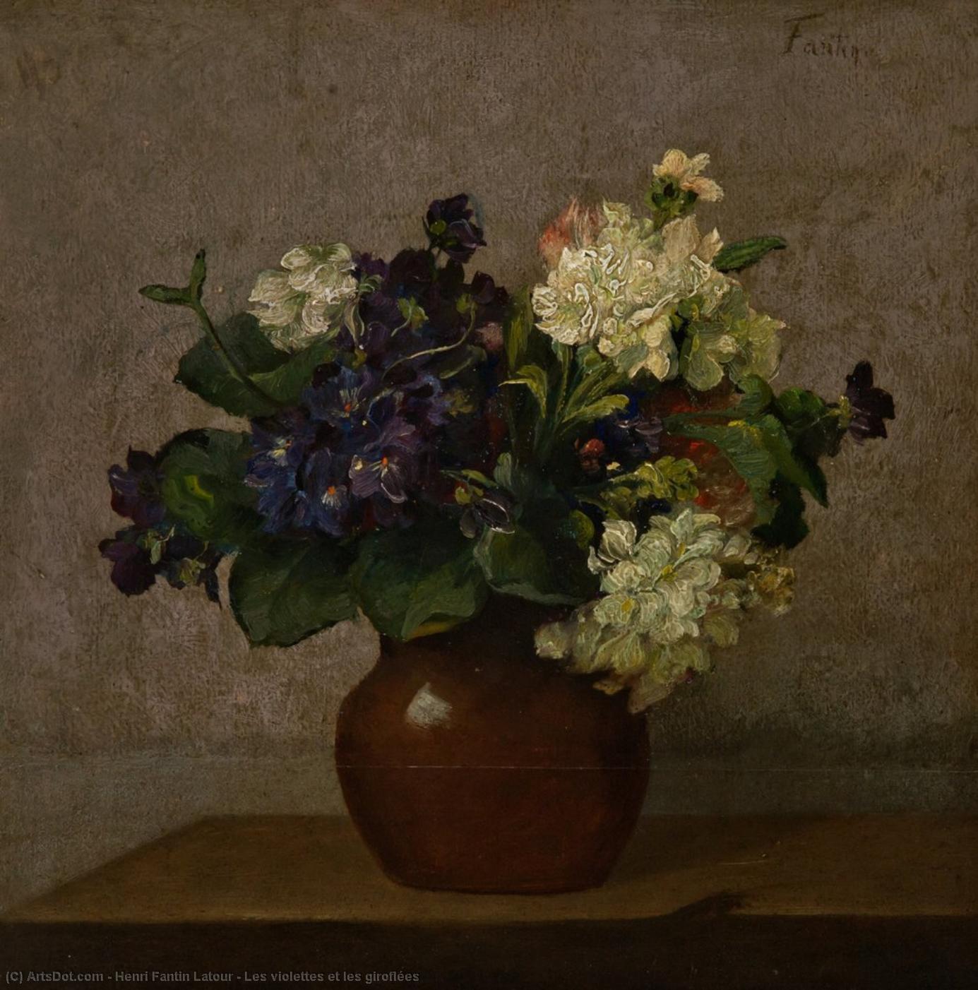 Las Violetas Y Los Claveles — Henri Fantin-latour