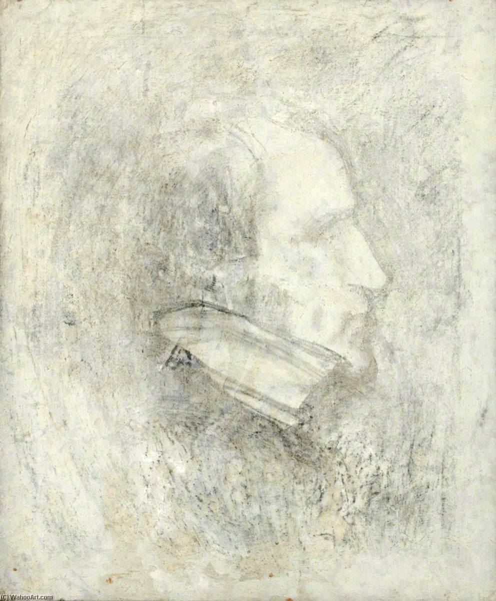 Portrait Of An Unknown Gentleman's Head — Benjamin Haughton