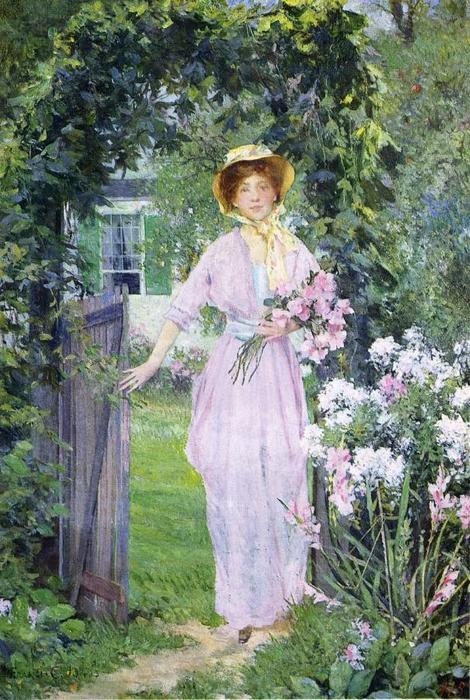 Young Woman In The Garden — Francis Coates Jones