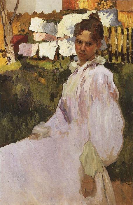 Portrait Of Mrs N.f. Ober — Konstantin Andreevic Somov