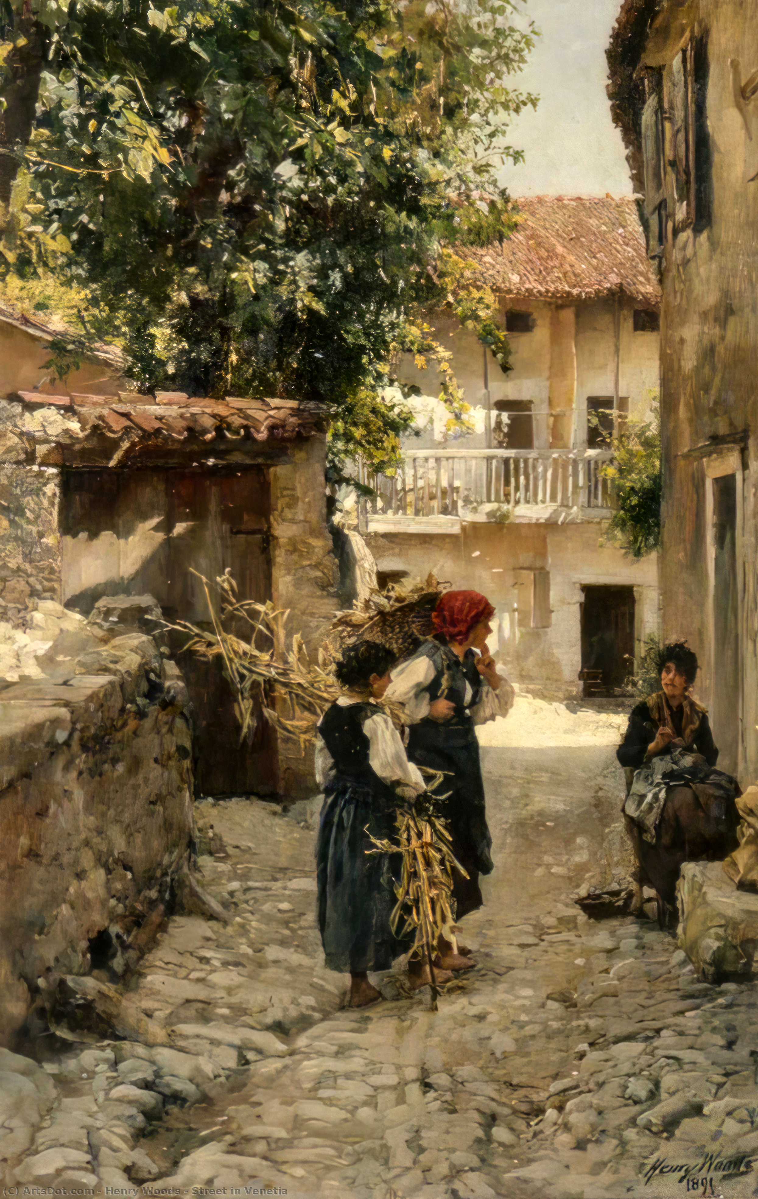 Street In Venetia — Henry Woods