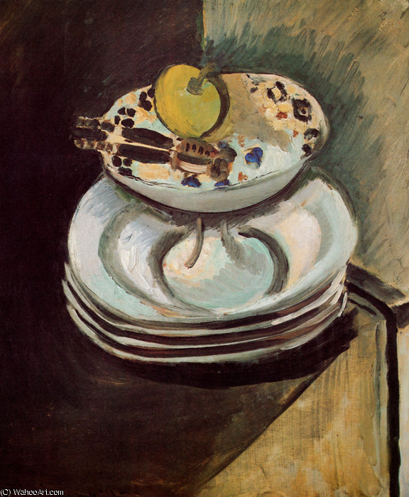 Kompotijer Sa Orasima I Limunom Ulje Na Platnu Kopenhagen, Statens Museum For Kunst — Анри Матис