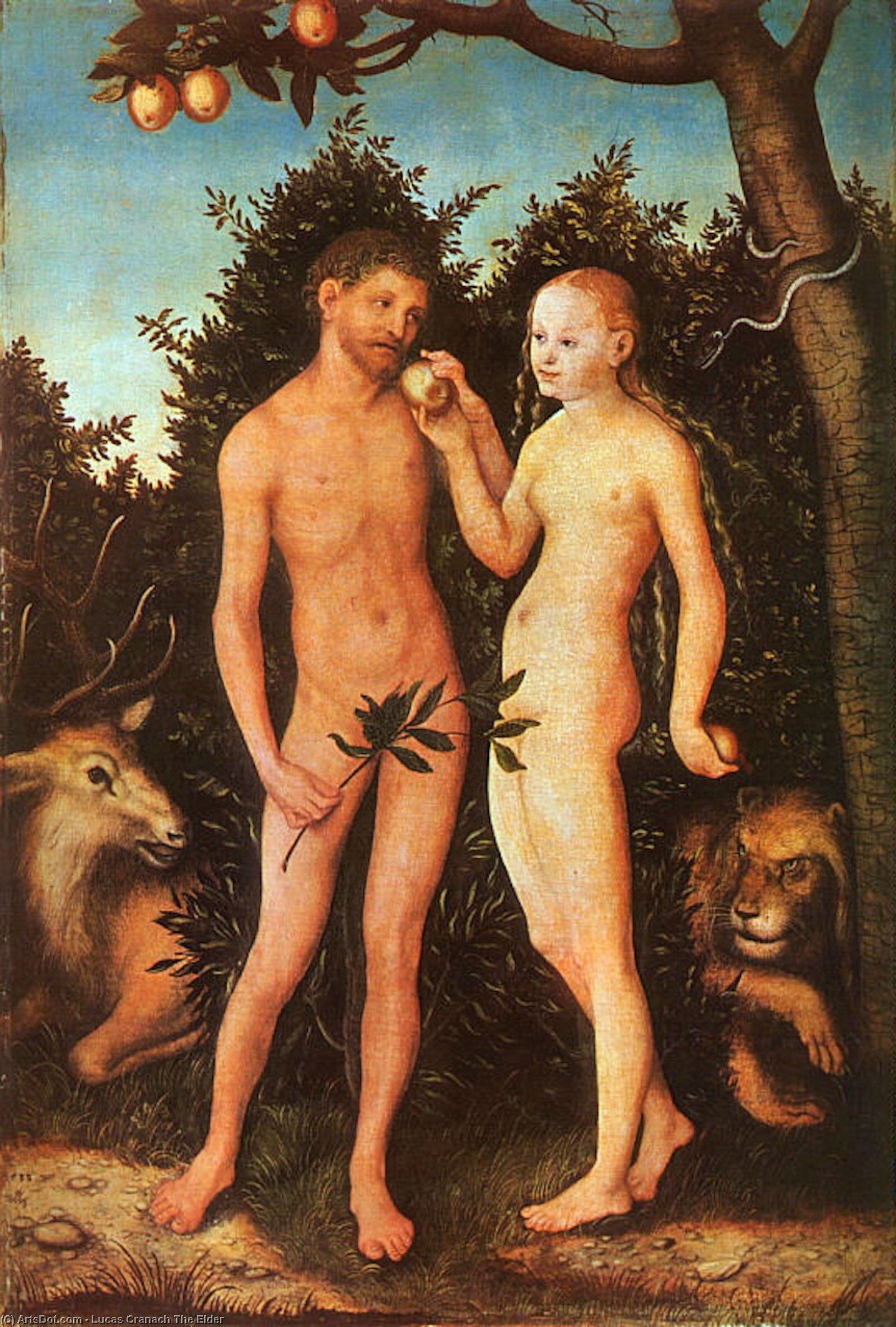 Adán Y Eva — Lucas Cranach El Viejo