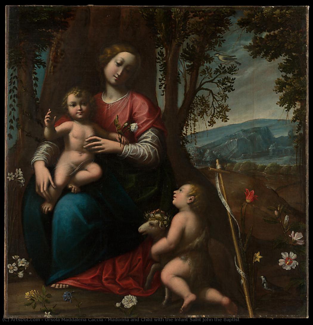 Madonna And Child With The Infant Saint John The Baptist — Orsola Maddalena Caccia