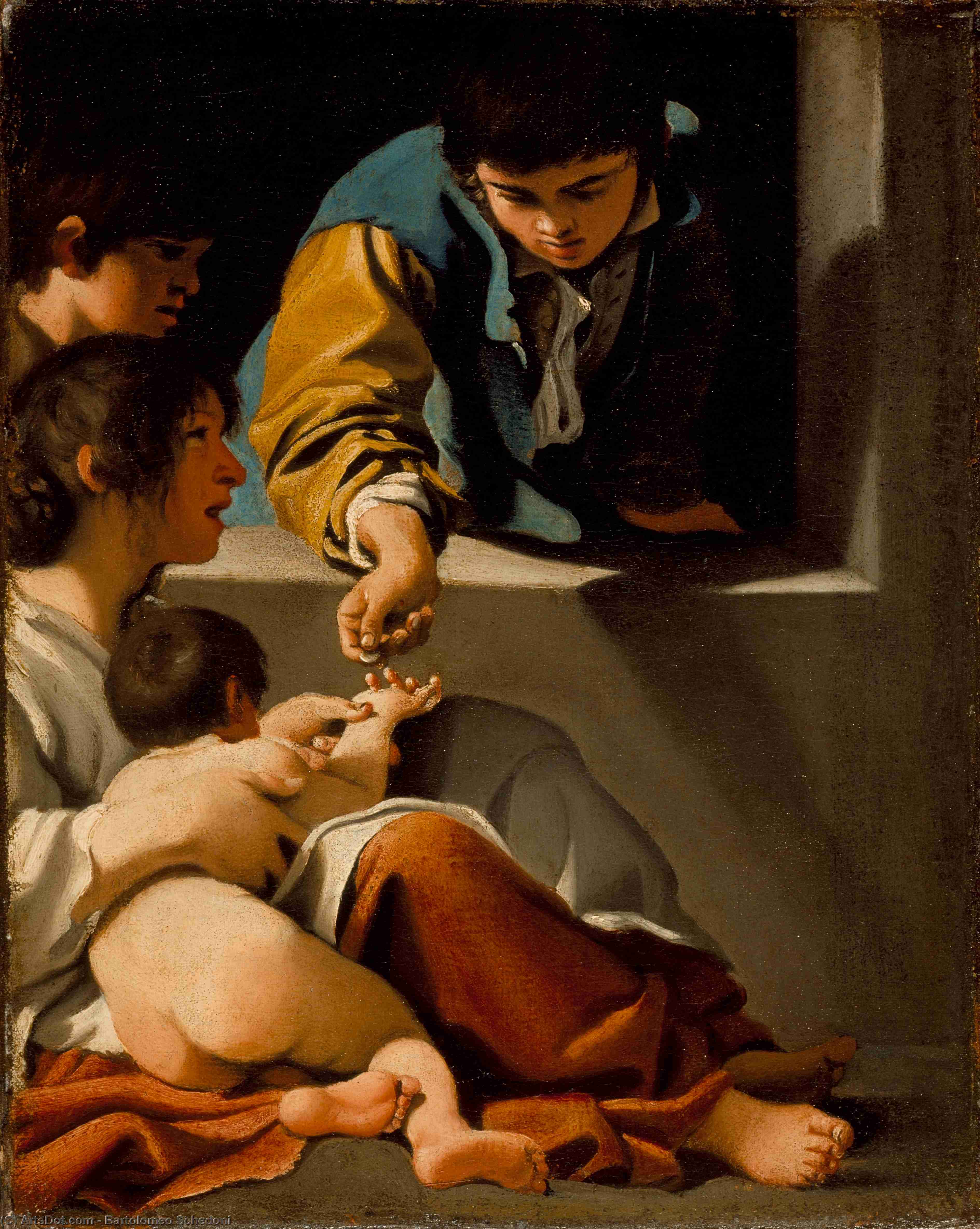 Study For The 'the Charity Of St. Elizabeth' — Bartolomeo Schedoni