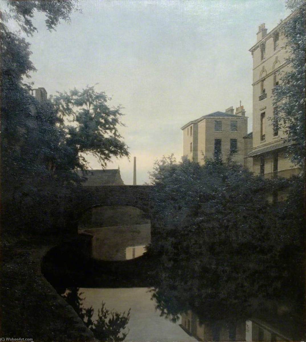 The Regent's Canal, Twilight — Algernon Cecil Newton