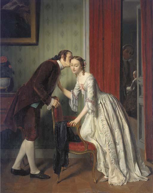 The Secret Whisper — Gustave Léonard De Jonghe