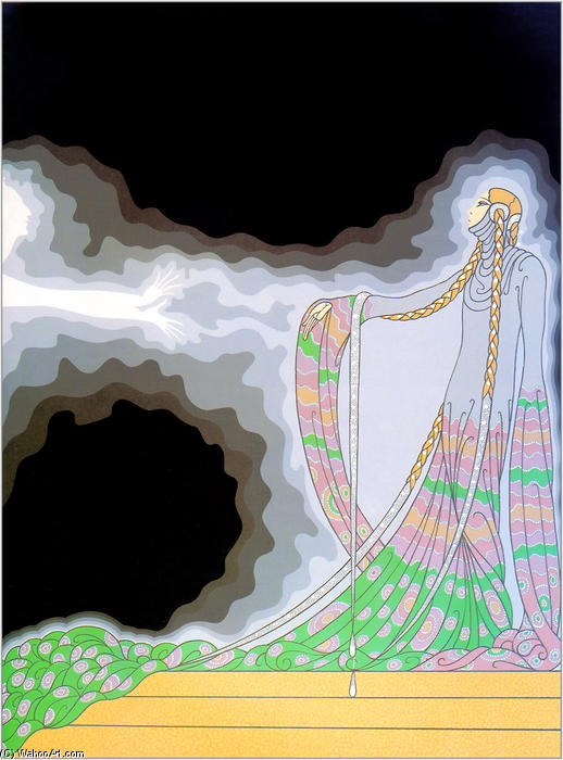 At The Theatre, Melisande — Erté