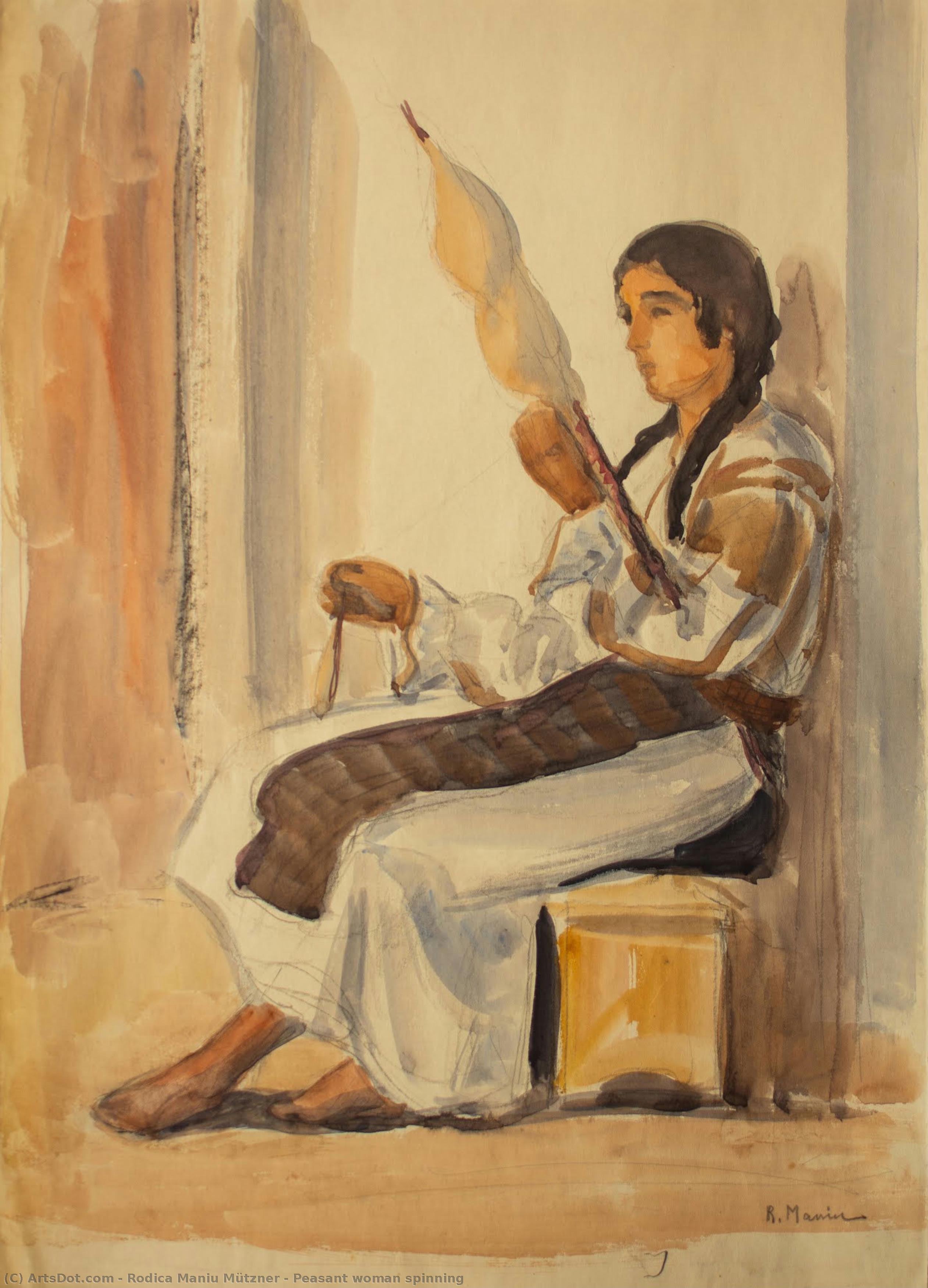 Peasant Woman Spinning — Rodica Maniu Mützner