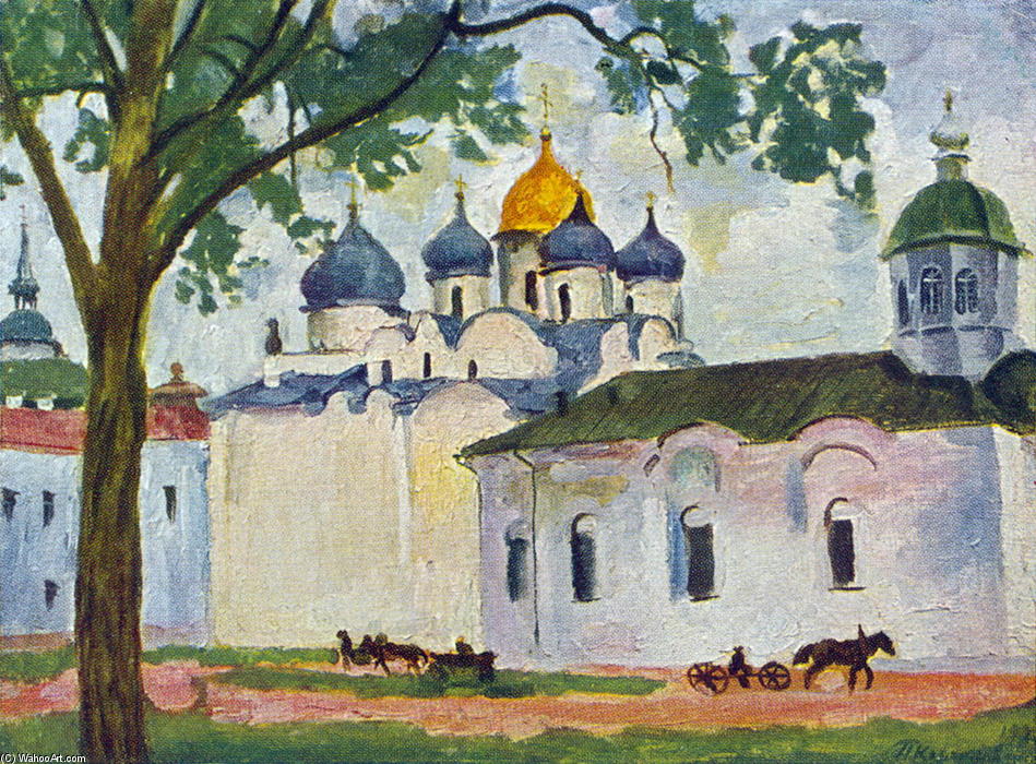 Novgorod. Square ..of St. Sophia Cathedral. — Pyotr Konchalovsky