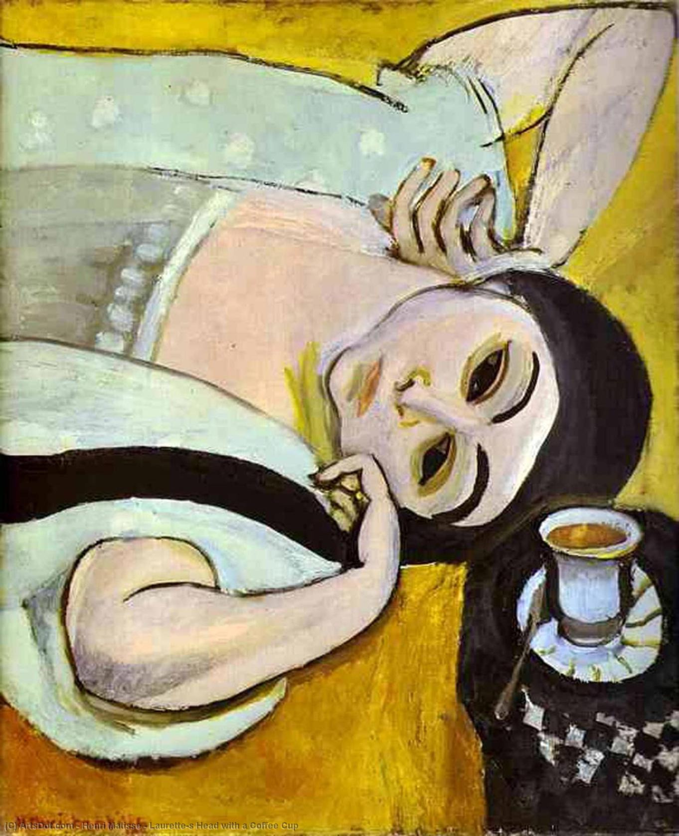 Laurette's Head With A Coffee Cup — Henri Matisse