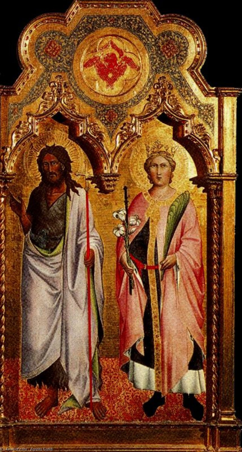 Saint Jean-baptiste Et Saint Miniato — Agnolo Gaddi