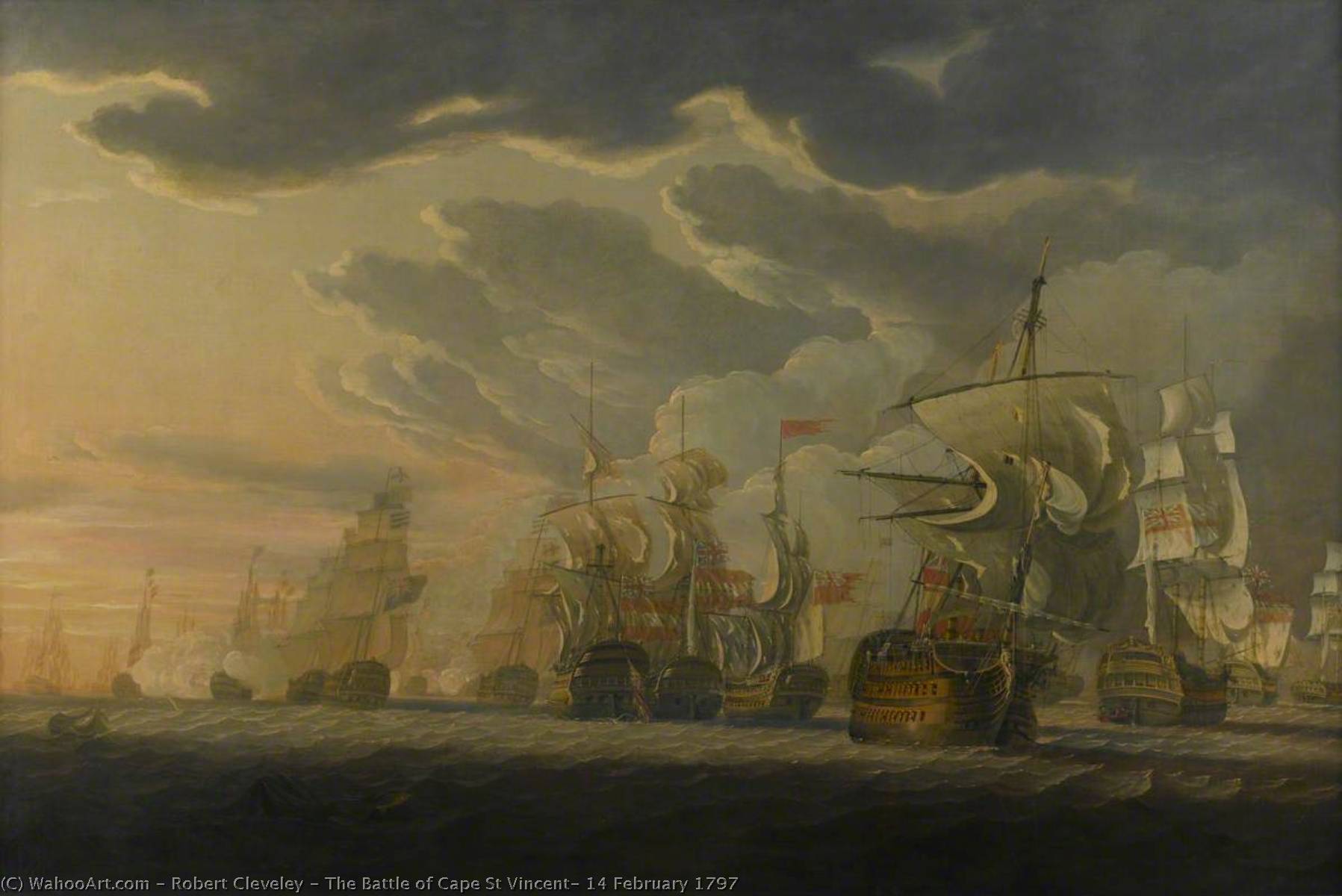 The Battle Of Cape St Vincent, 14 February 1797 — Robert Cleveley