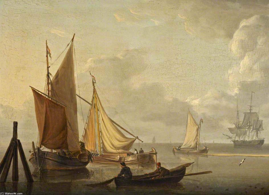 Shipping In A Calm — Charles Martin Powell