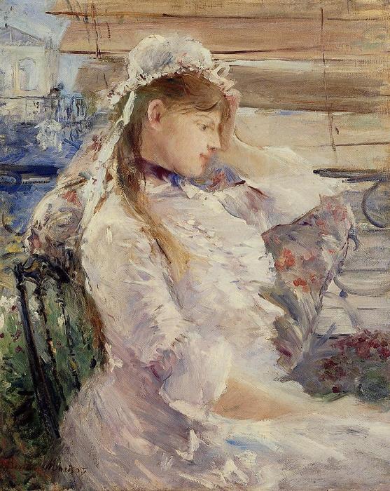 Profile Of A Seated Young Woman — Berthe Morisot