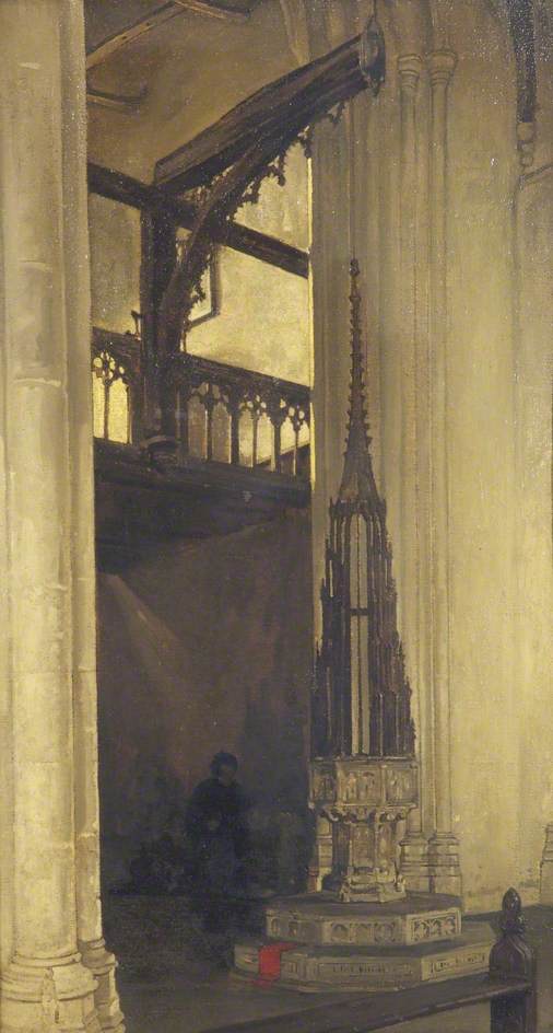 The Font, Salle Church, Norfolk — William Dacres Adams