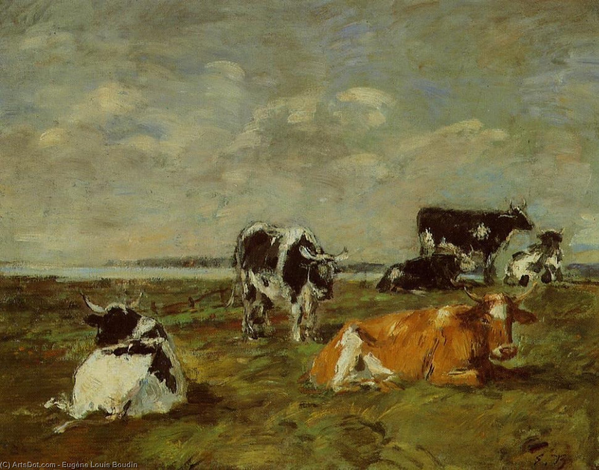 Cows Near The Sea — Eugène Louis Boudin