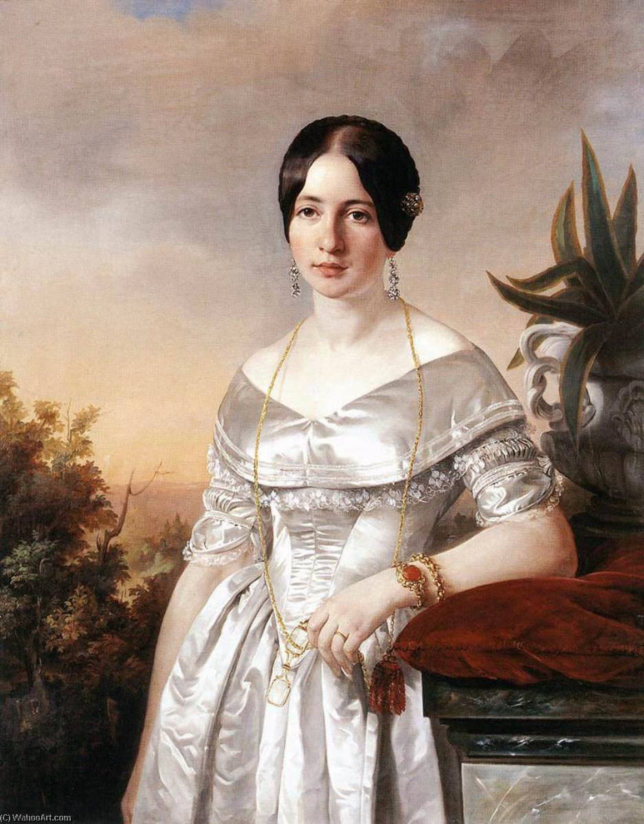 Lady With A Lorgnette — József Borsos