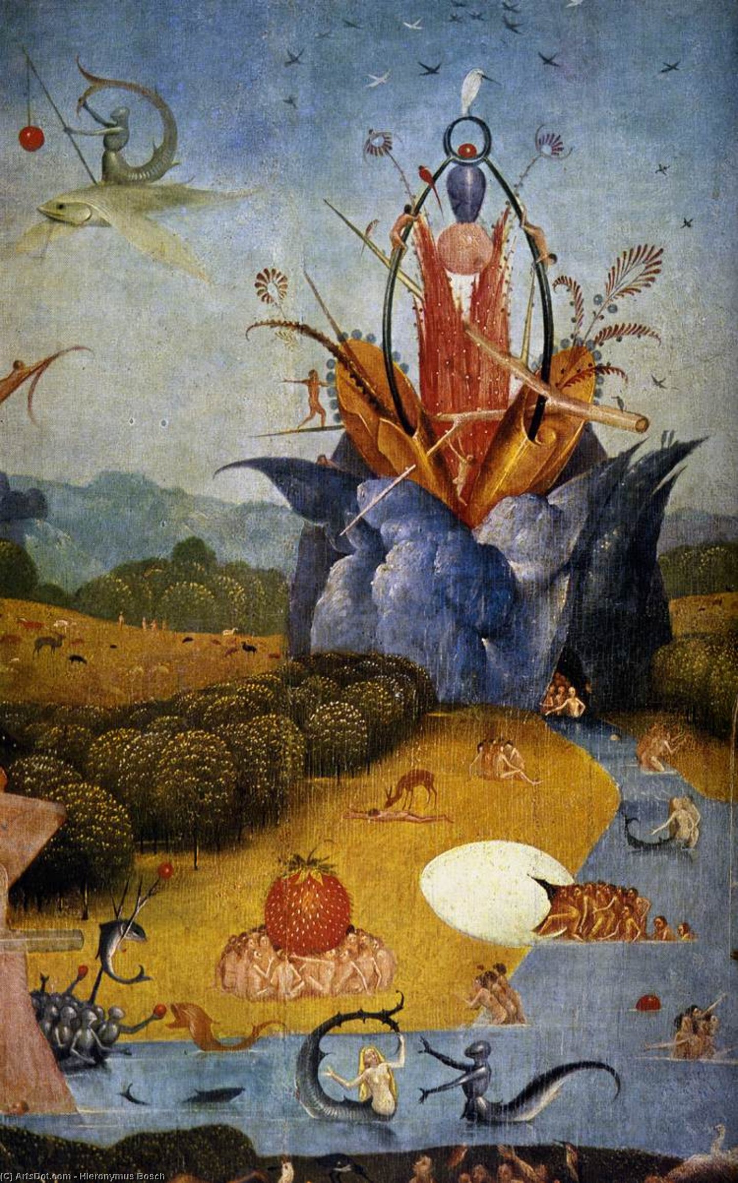 Triptych Of Garden Of Earthly Delights (detail) (23) — Hieronymus Bosch