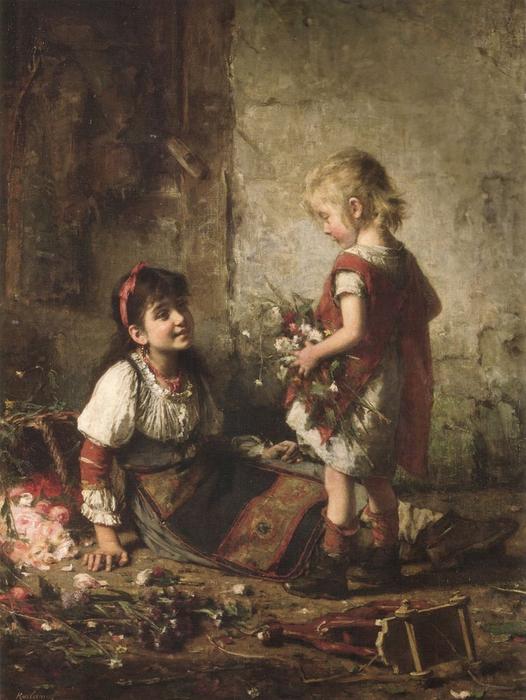 The Little Flower Girls — Alexei Alexeievich Harlamoff