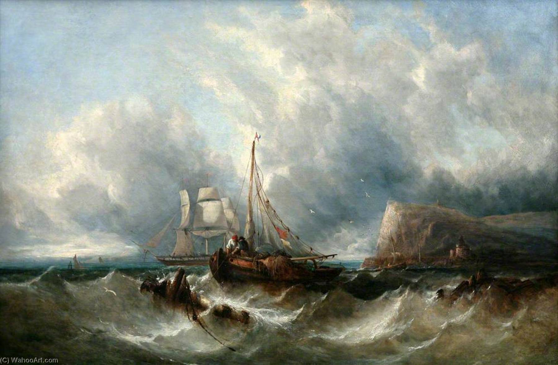 A Shipping Scene — William Henry Williamson