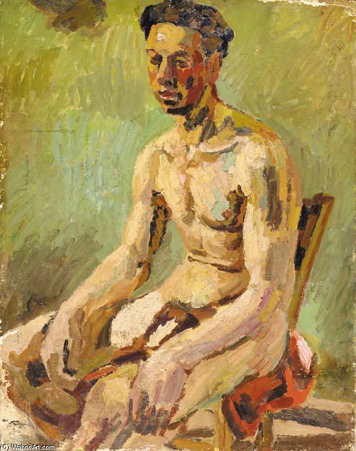 Seated Male Nude - — ダンカン・グラント