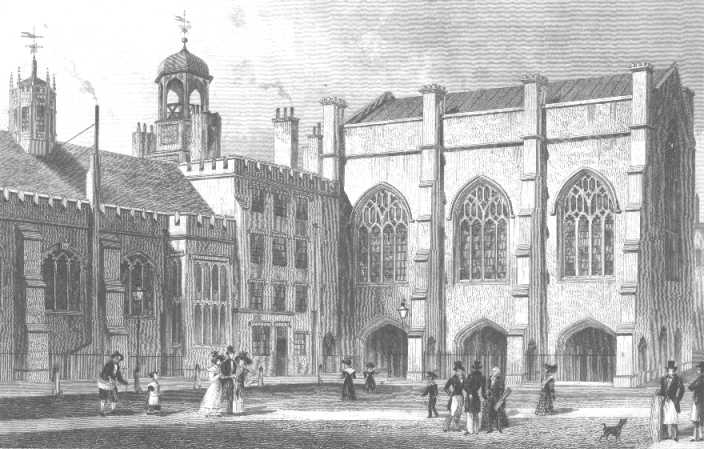 Part Of Lincoln's Inn Drawn — Thomas Hosmer Shepherd