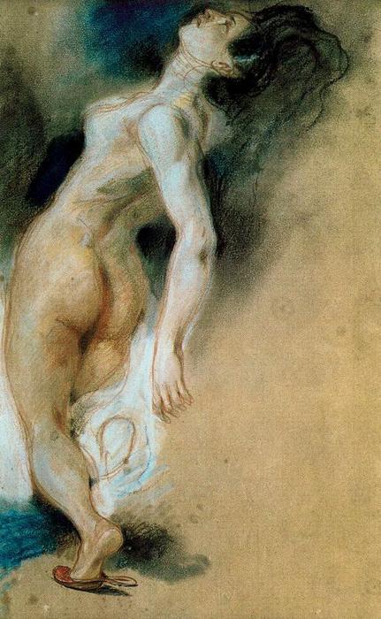 Desnudo Femenino Visto Desde Atrás — Eugène Delacroix