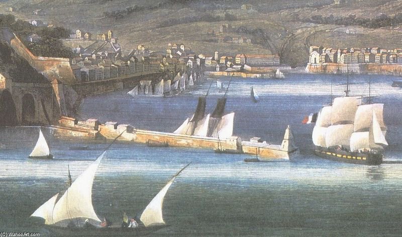 Veduta Di Genova - Circa — Ambroise Louis Garneray