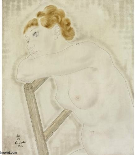 Nu À La Chaise — Léonard Tsuguharu Foujita