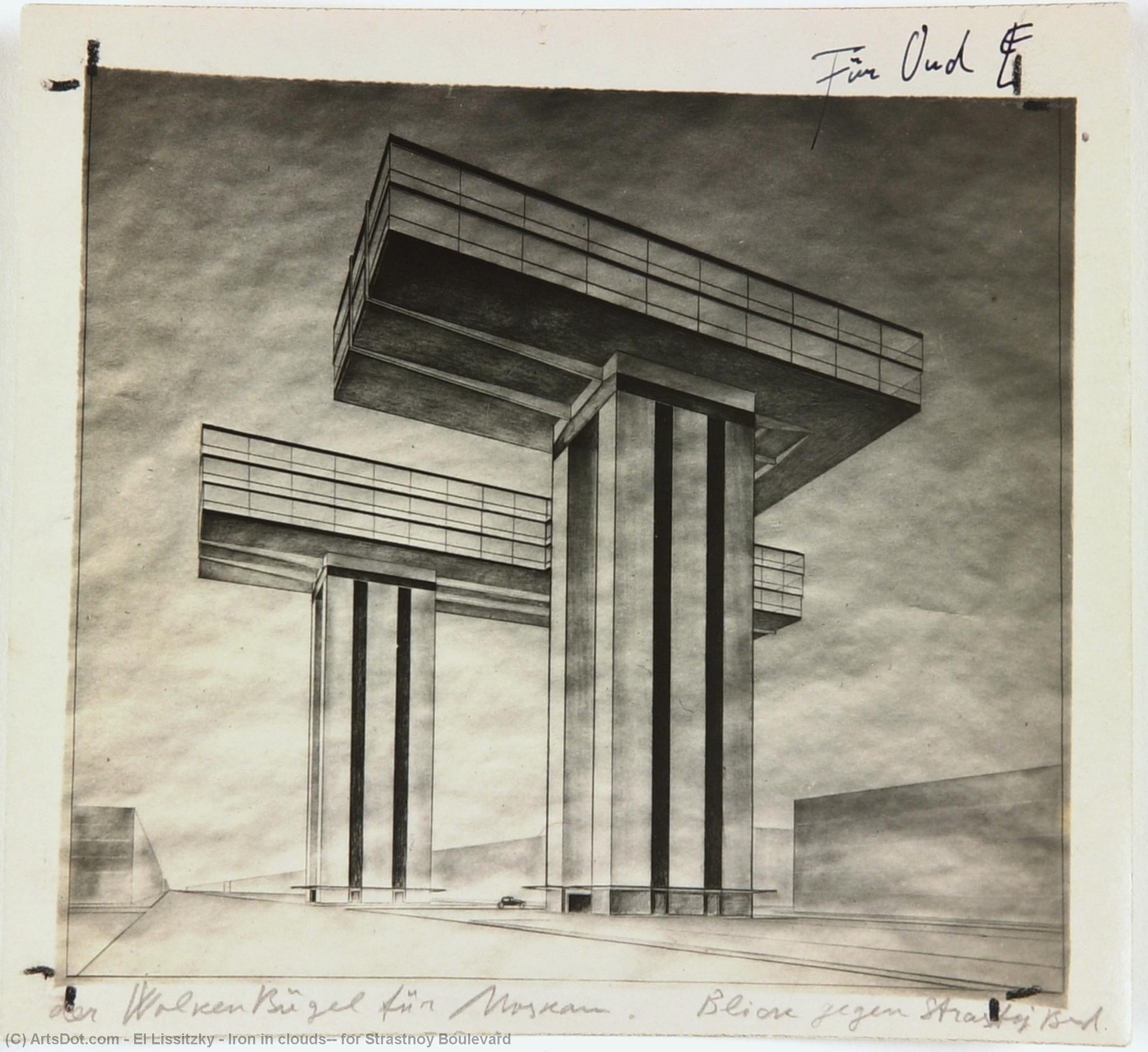 Eisen In Den Wolken, Für Den Strastnoi-boulevard — El Lissitzky