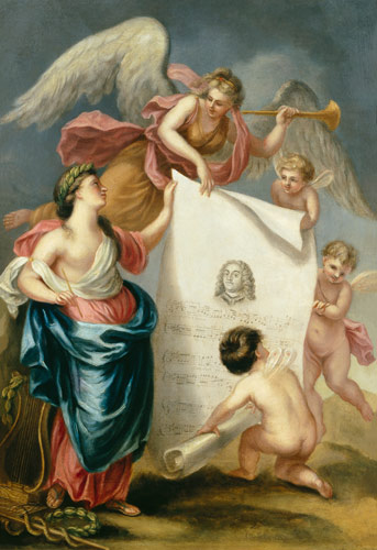 Allegorical Study For A Memorial Print Of Handel — Giovanni Battista Cipriani