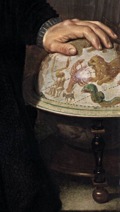 Man With A Celestial Globe (detail) — Nicolaes Eliaszoon Pickenoy