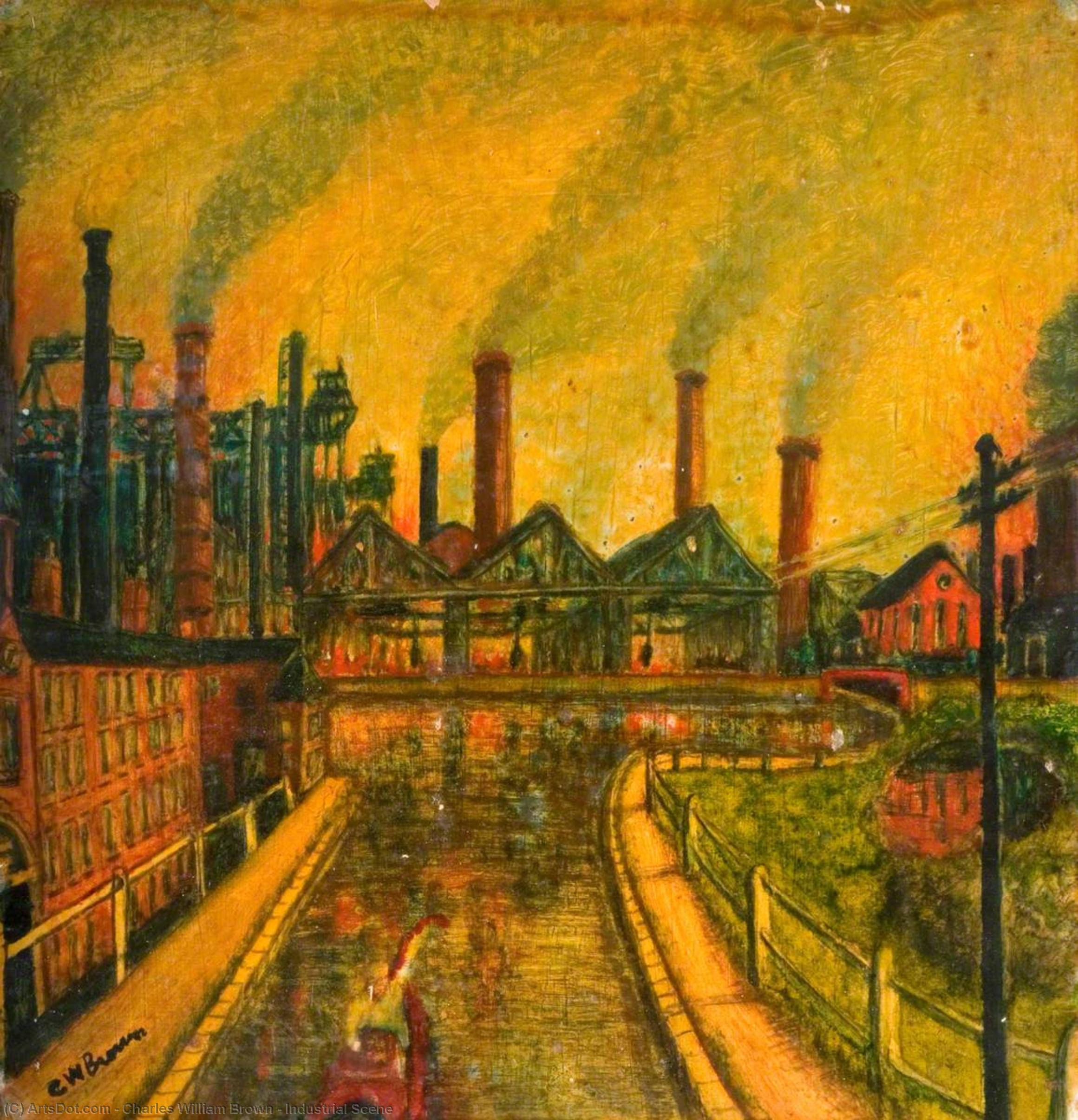 Industrial Scene — Charles William Brown
