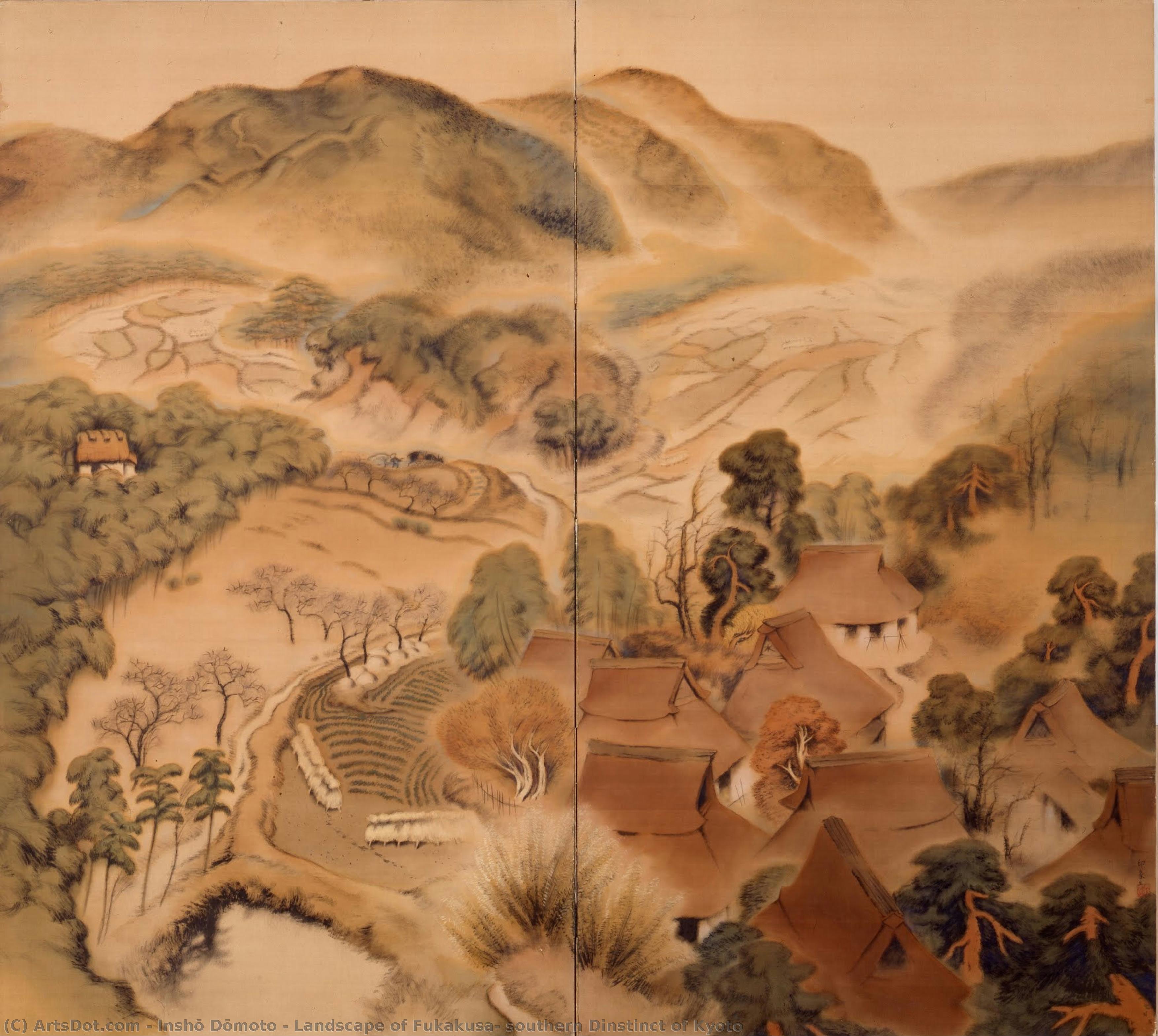 Landscape Of Fukakusa, Southern Dinstinct Of Kyoto — Inšo Dōmoto