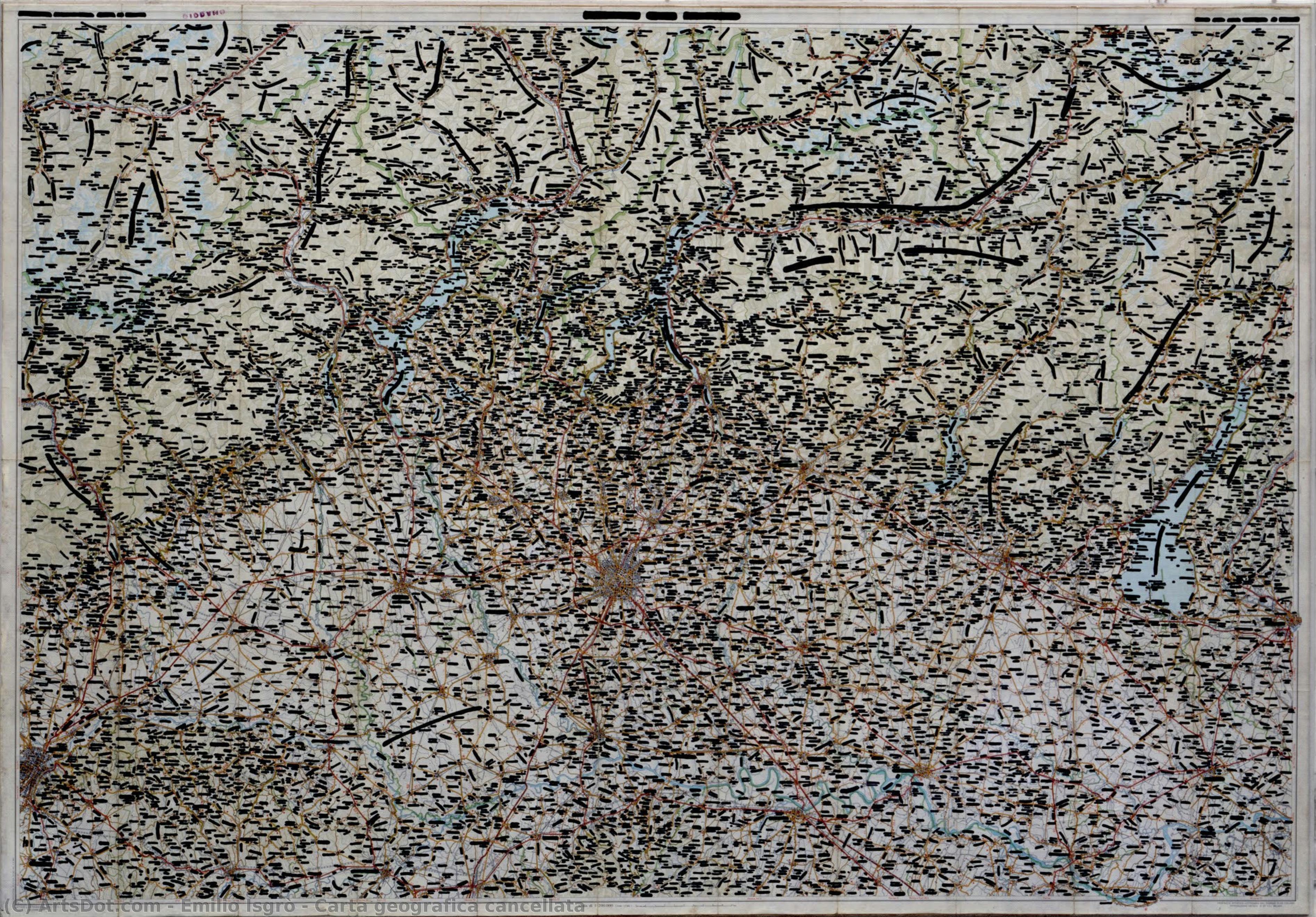Carta Geografica Cancellata — Emilio Isgrò