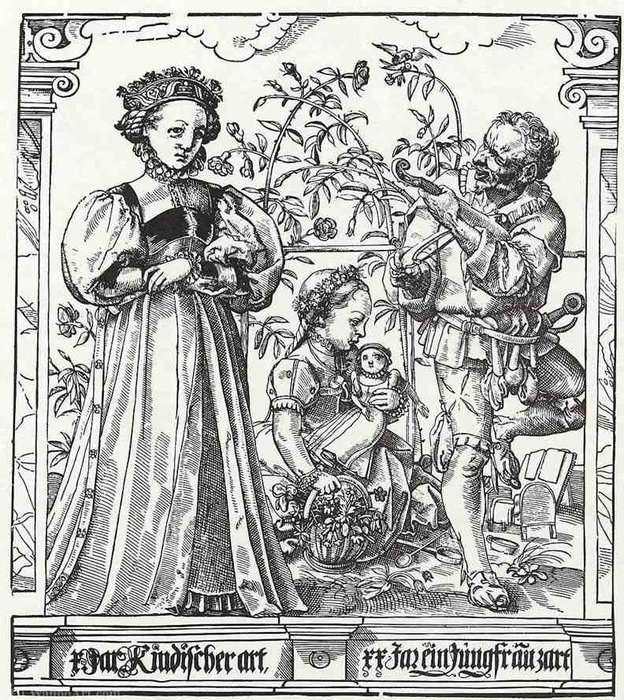The Age Of The Women At The Age Of Ten And Twenty Years — Tobias Stimmer