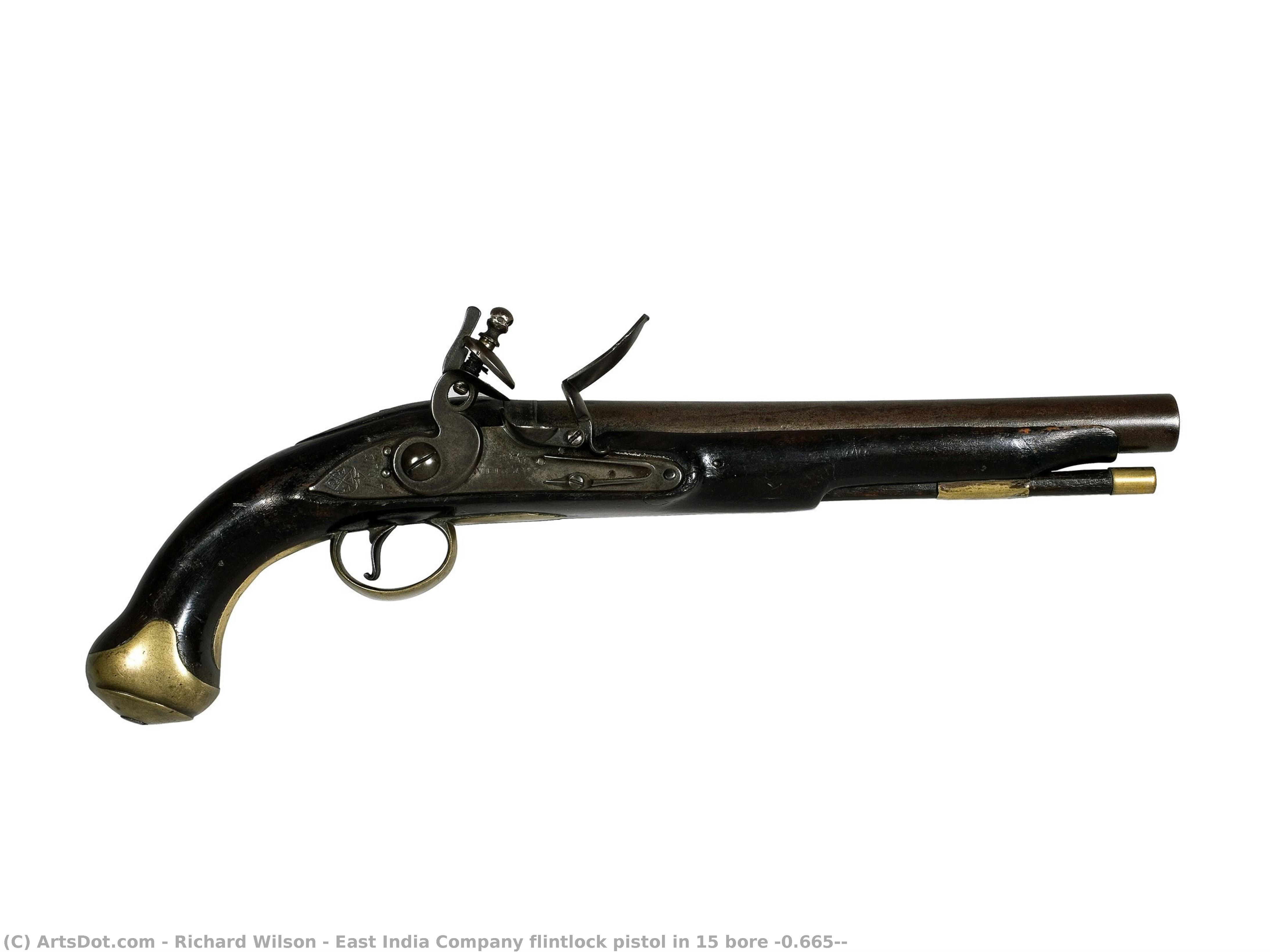 East India Company Flintlock Pistol In 15 Bore (0.665”) — Richard Wilson