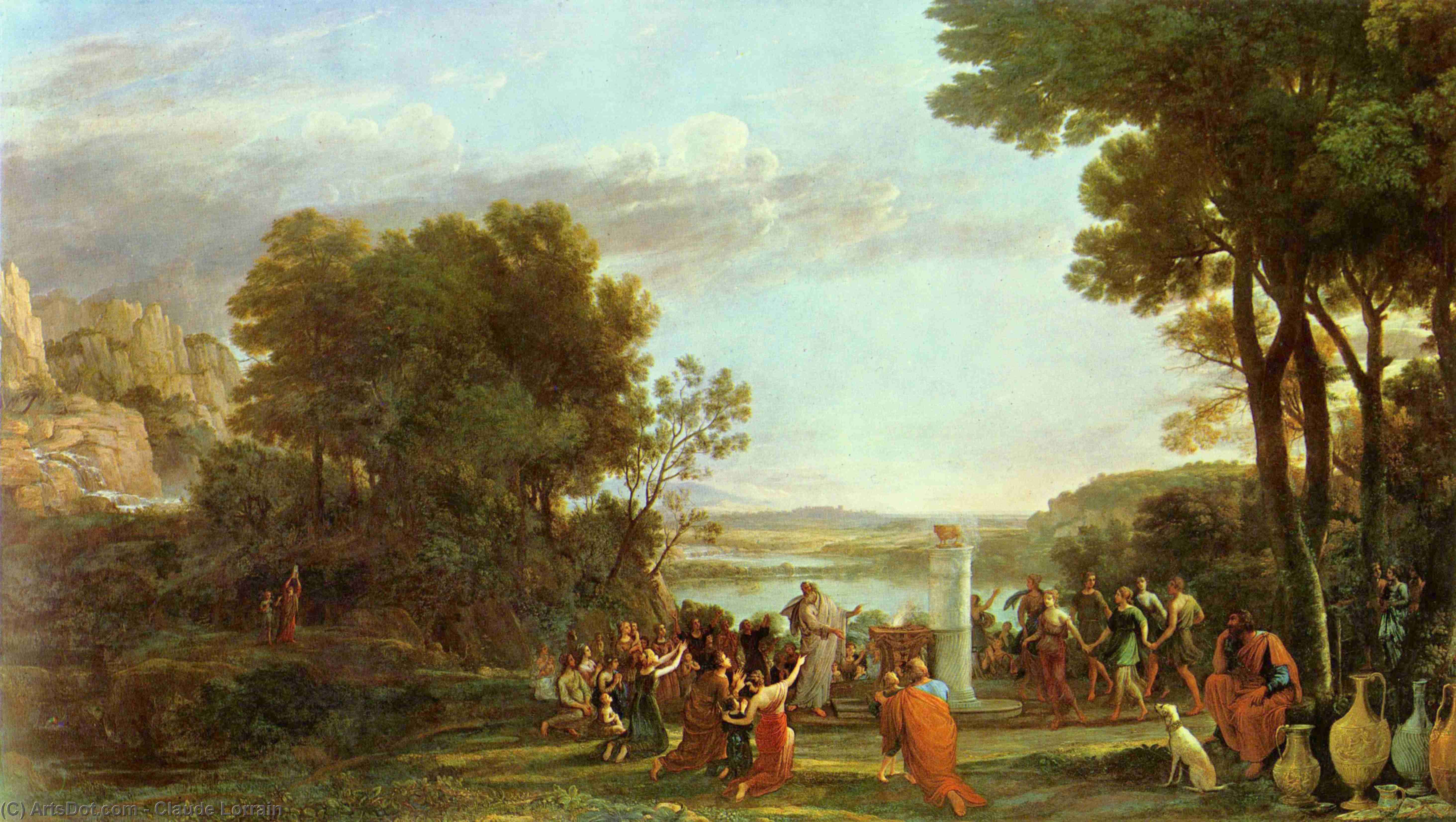Landscape With The Adoration Of The Golden Calf — Claude Lorrain (claude Gellée)
