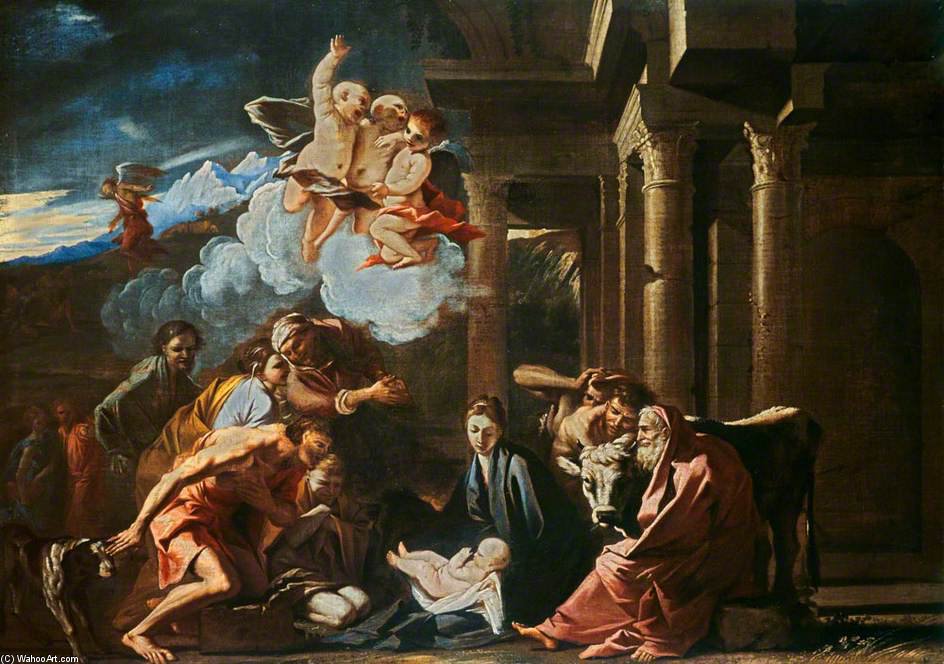 The Adoration Of The Shepherds — Pietro Testa