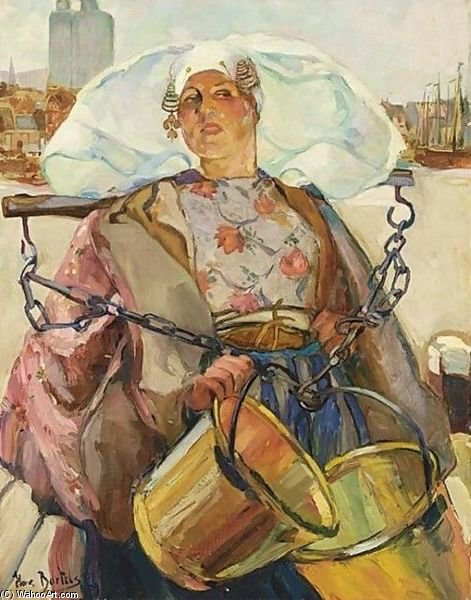 A Young Fishing Girl From Rijsoord — Hans Von Bartels