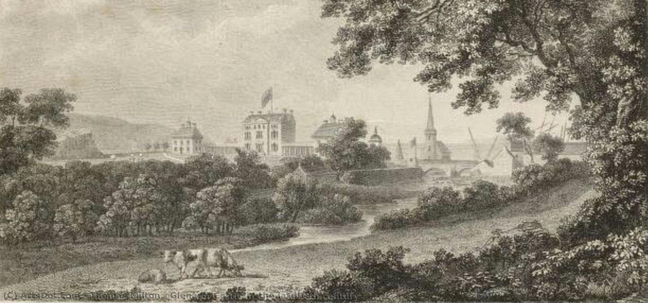 Glenarm Castle In The Late 18th Century — Thomas Milton