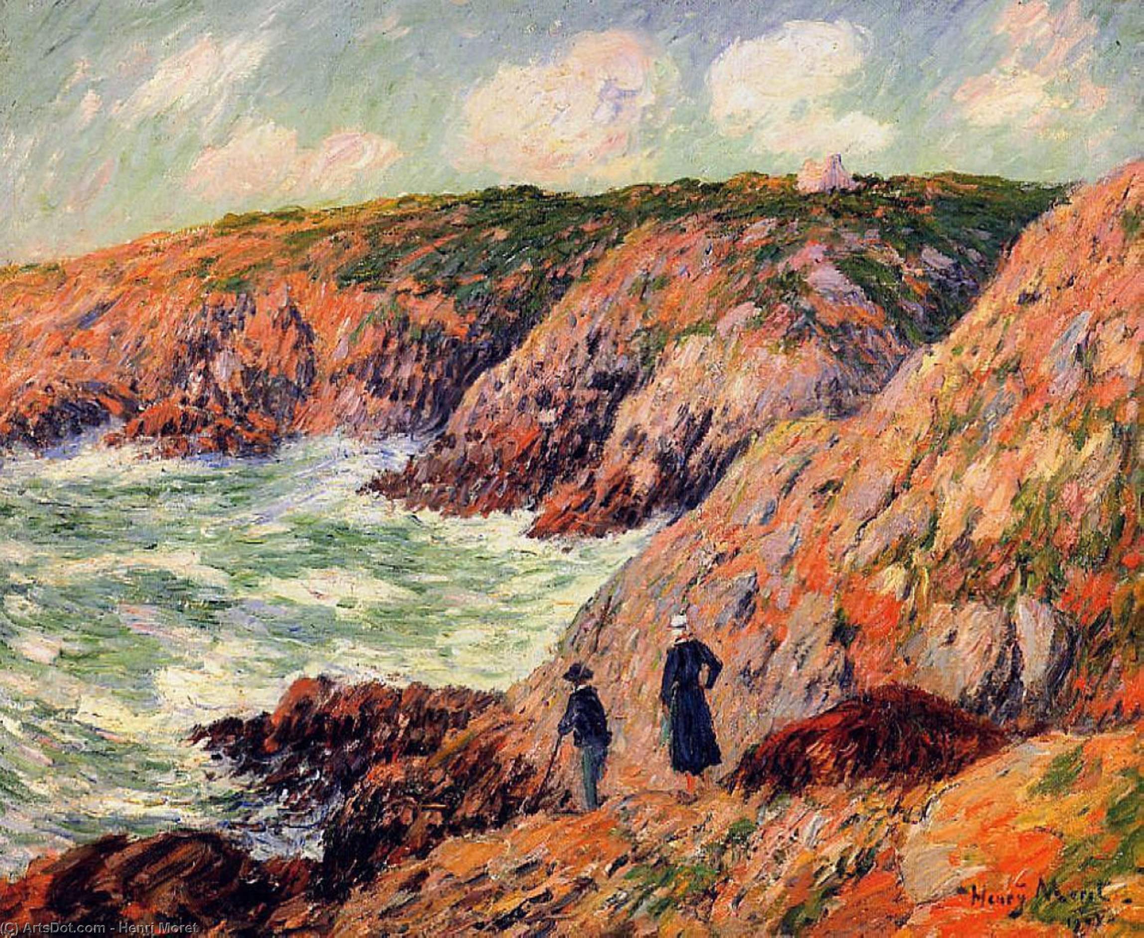 Cliffs Of Moellan, Finistere — Henri Moret